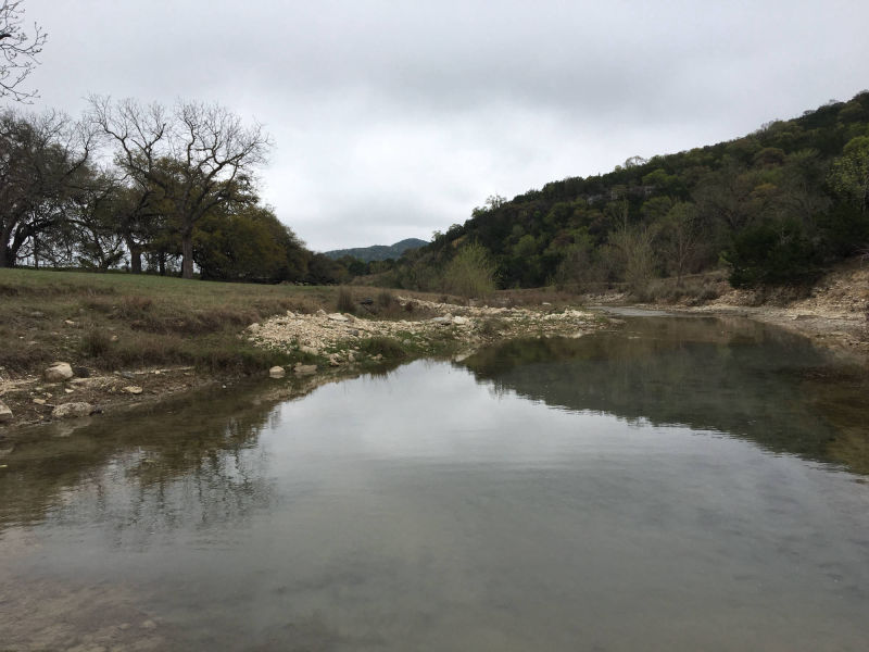 Hondo Creek is in our back yard